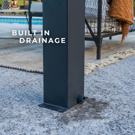 16×10 Sarasota Steel Louvered Pergola