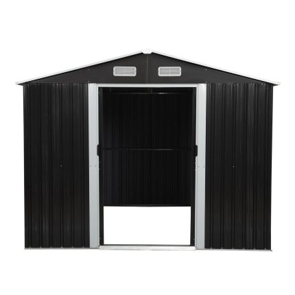 8′ x 10′ Tool Storage Shed Charcoal Black