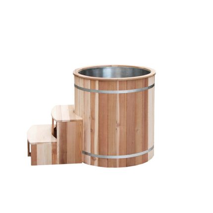 Anyi 110 Volt 1 - Person Solid Wood Cylinder Plug And Play Hot Tub
