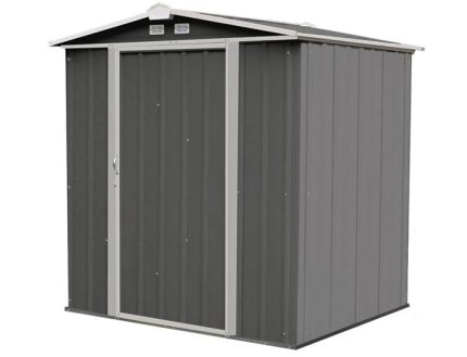 Arrow 6x5 Ezee Storage Shed Kit - Charcoal & Cream