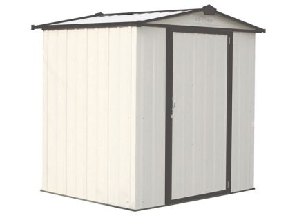 Arrow 6x5 Ezee Storage Shed Kit - Cream & Charcoal