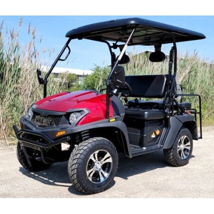 New 4 Seater Electric Golf Cart Hybrid UTV HJS 60v Electric EV5 UTV Utility Vehicle - Red