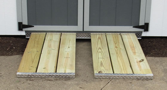 Optional Wood Ramp Kit Available For Purchase Optional Wood Ramp Kit Available For Purchase