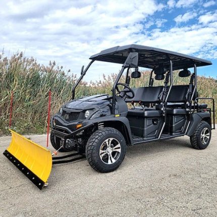 6 Seater Gas Golf Cart GVX Limo EFI Utility Vehicle Six Passenger UTV 2WD/4WD W/PLOW- CAZADOR LIMO 400cc - BLACK