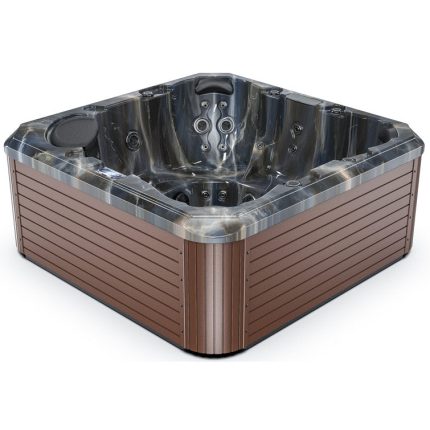 Luxuria Spas 220 Volt 7 - Person 55 - Jet Square Plug & Play Hot Tub with Ozonator