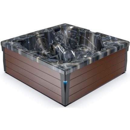 Luxuria Spas 240 Volt 6 - Person 55 - Jet Square Plug & Play Hot Tub with Ozonator and Built-In Speaker