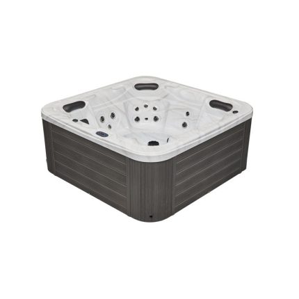 Luxury Spas 5 - Person 52 - Jet Acrylic Square Hot Tub with Ozonator in Gray
