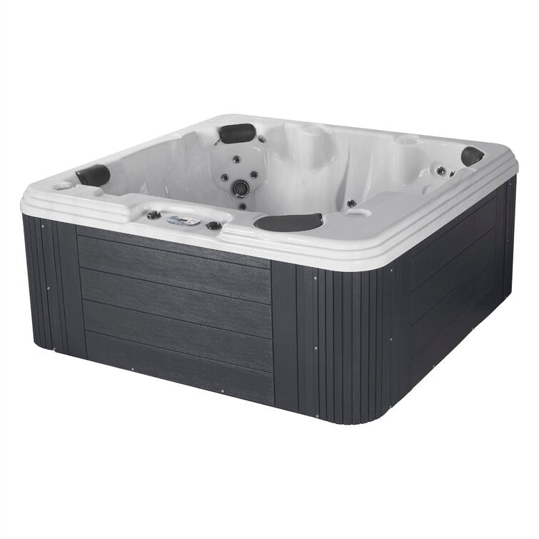 Revive_LS_6_Person_86_Stainless_Jet_Lounger_Hot_Tub_with_Heater_and_Ozone