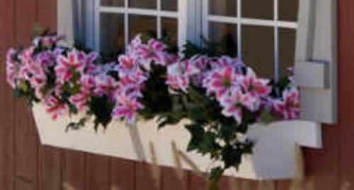 Optional Vinyl Flower Boxes Available For Purchase Optional Vinyl Flower Boxes Available For Purchase