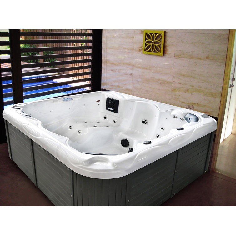 Sol_72_Outdoor_E2_84_A2_Brophy_6_-_Person_67_-_Jet_Acrylic_Square_Hot_Tub_with_Ozonator_in_Dark_Gray