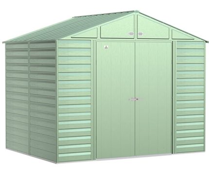 Arrow 10x8 Select Metal Shed Kit - Sage Green