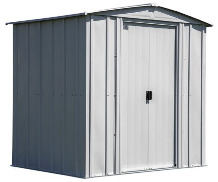 Arrow 6x5 Classic Steel Shed Kit - Flute Gray