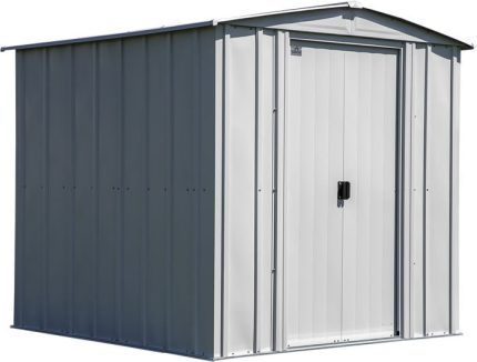 Arrow 6x7 Classic Steel Shed Kit - Flute Gray