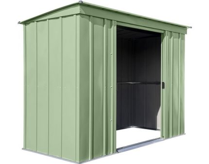 Arrow 8x4 Classic Steel Storage Shed Kit - Sage Green