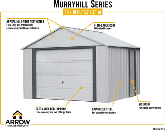 Arrow Murryhill Storage Garage Features & Benefits Arrow Murryhill Storage Garage Features & Benefits