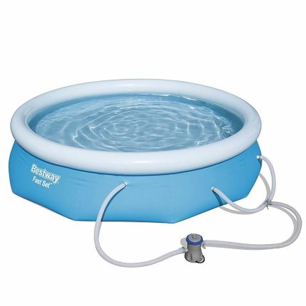 Bestway 10' x 30" Fast Set Inflatable Above Ground Swimming Pool w/ Filter Pump