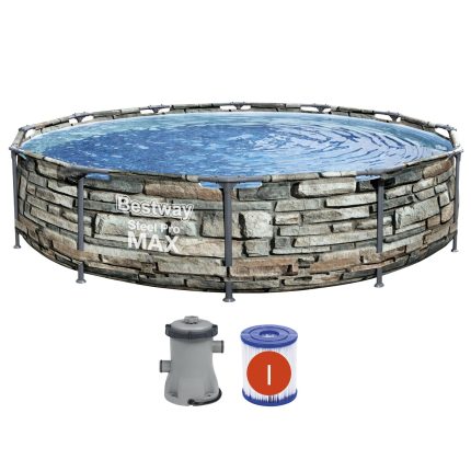 Bestway  12' x 30" Steel Pro Max Round Above Ground Swimming Pool