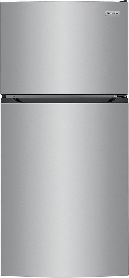 Frigidaire – 13.9 Cu. Ft. Top-Freezer Refrigerator – Brushed Steel